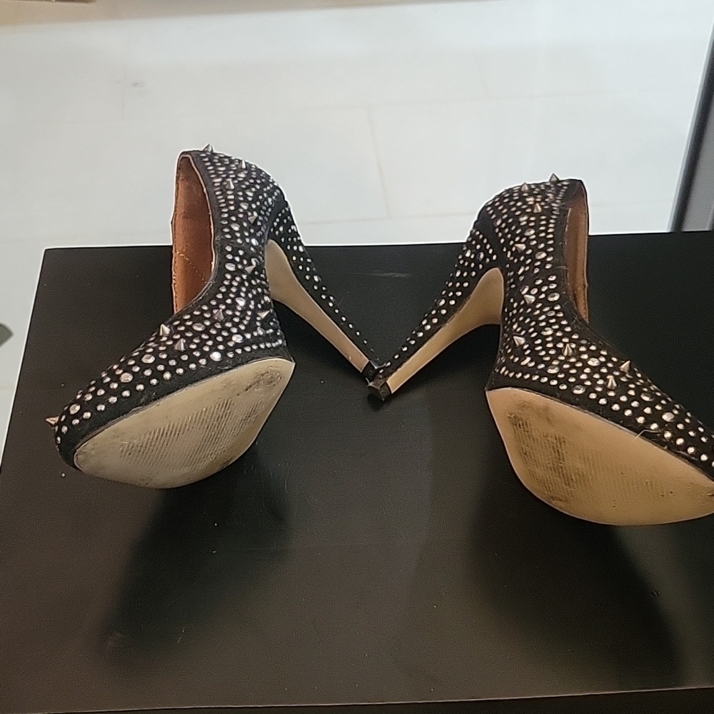 g21 Studded Rhinestone Heels - Picture 8 of 9